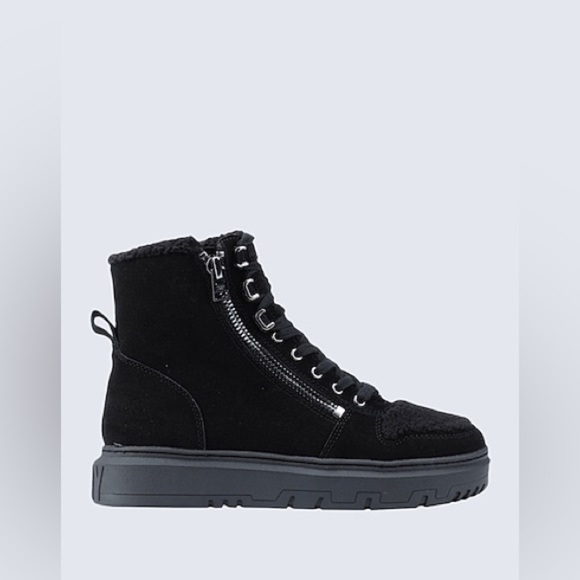 DKNY MIRI- HIGH TOP LACE-UP ZIPPER SNEAKERS - Picture 1 of 14